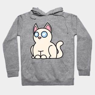 Plump Cat White Hoodie